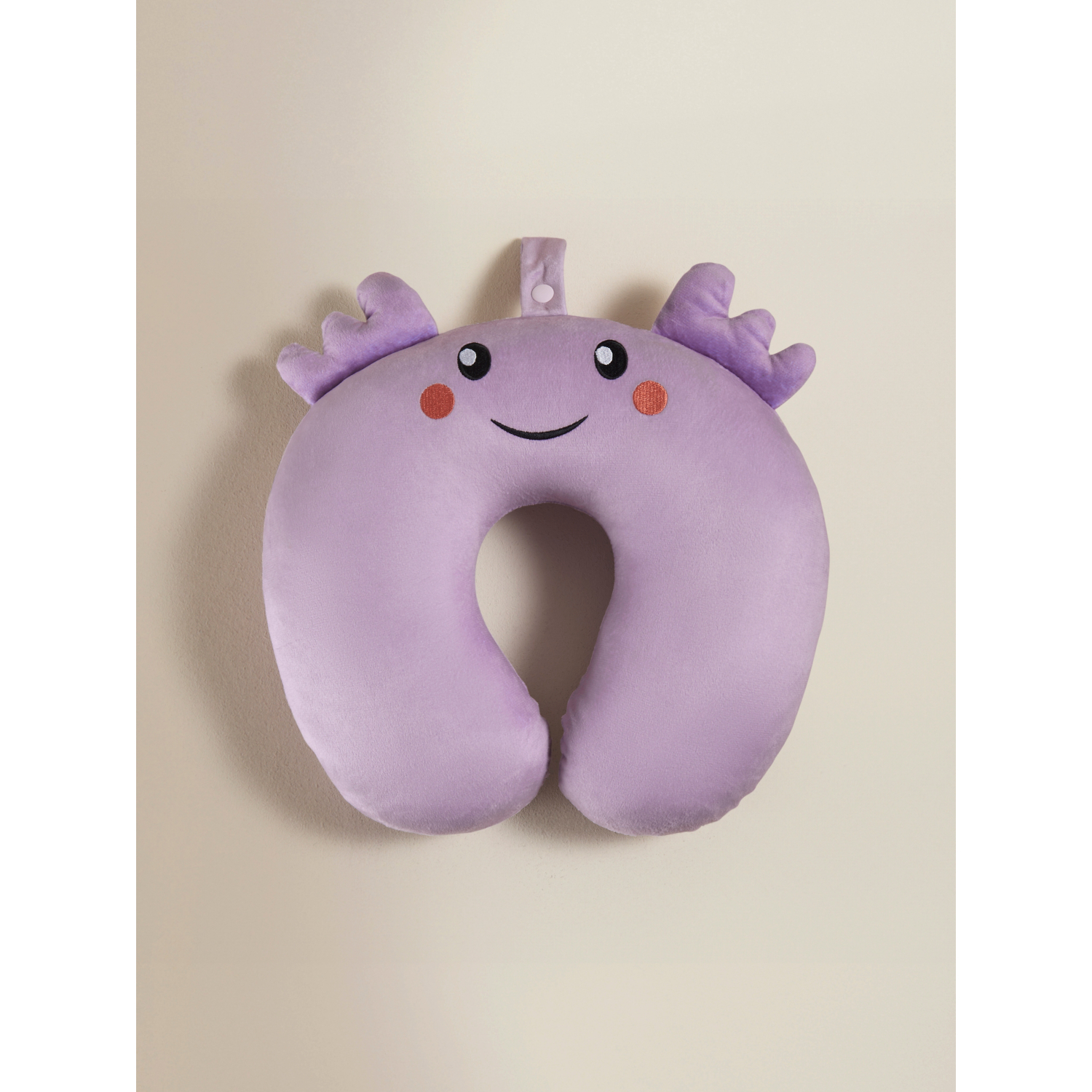 George Purple Axolotyl Travel Pillow
