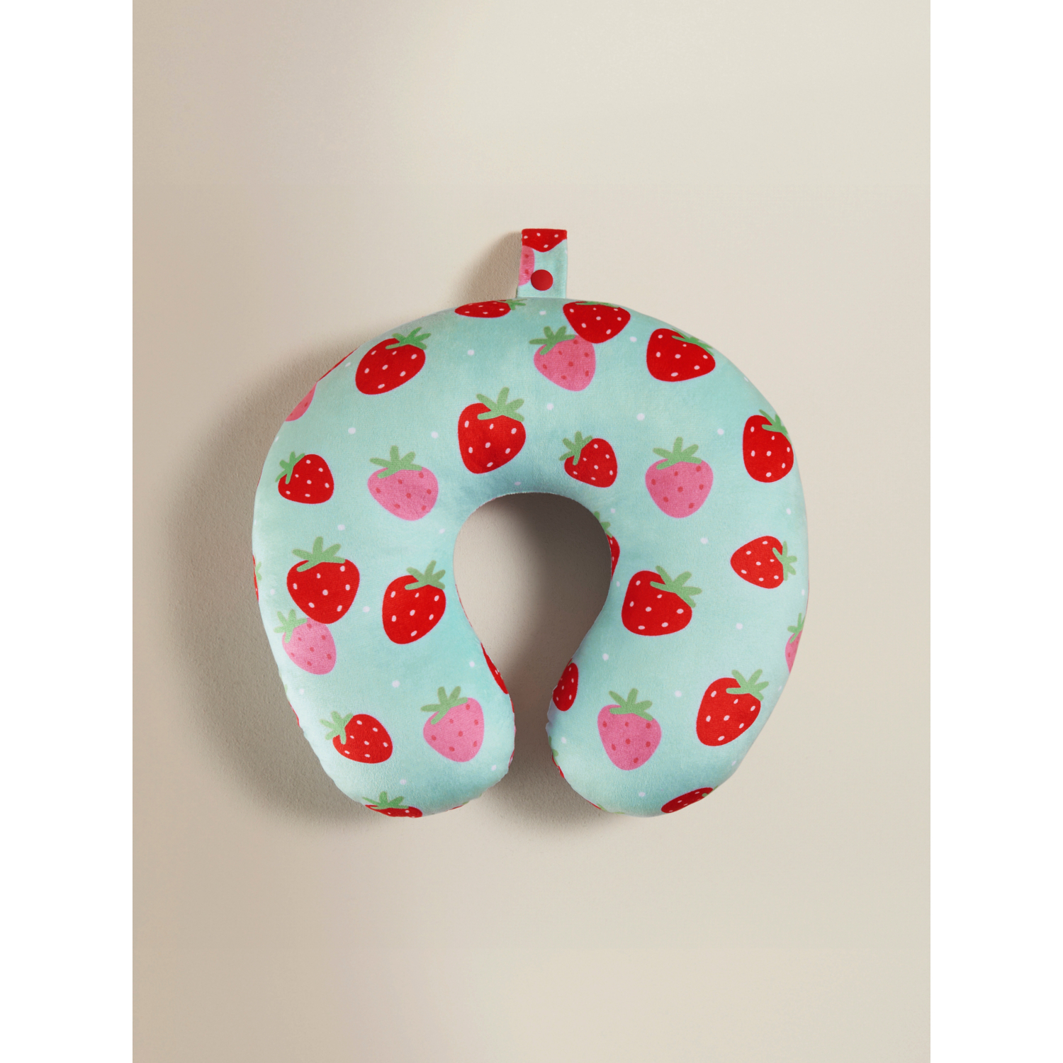 George Pink Strawberry Travel Pillow