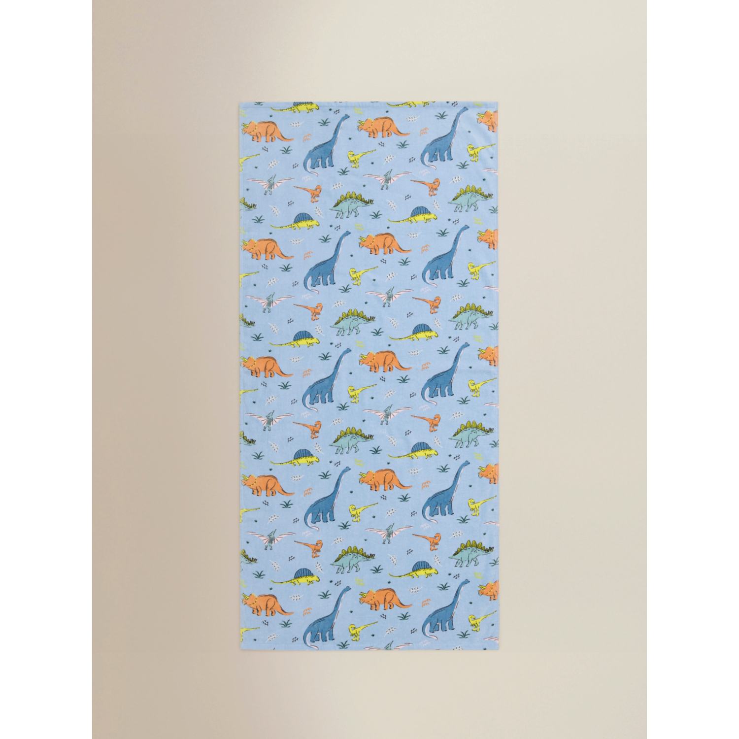 George Blue Dino Printed Beach Towel