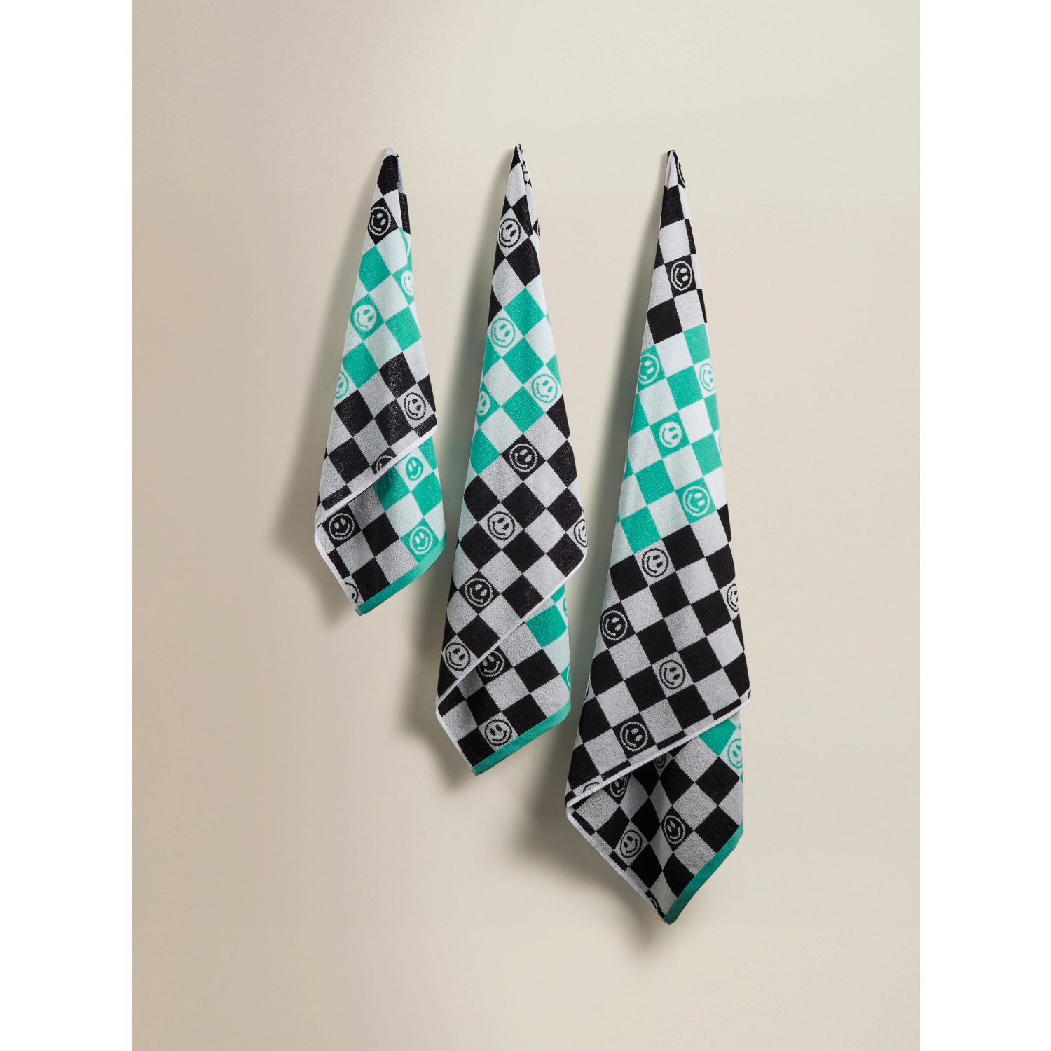 George Multi Smiley Face Jacquard Cotton Towel Range