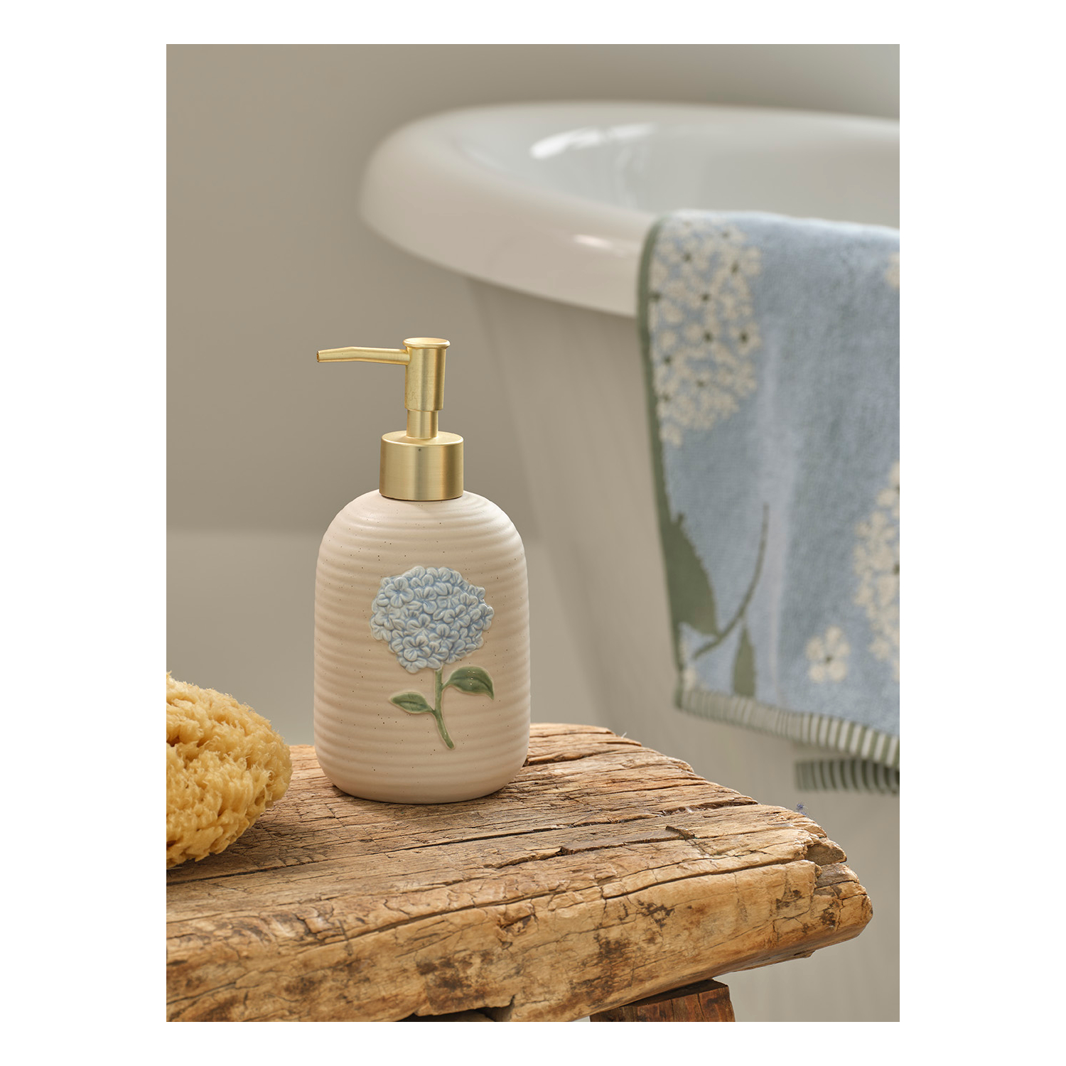 George Natural Stacey Solomon Floral Soap Dispenser