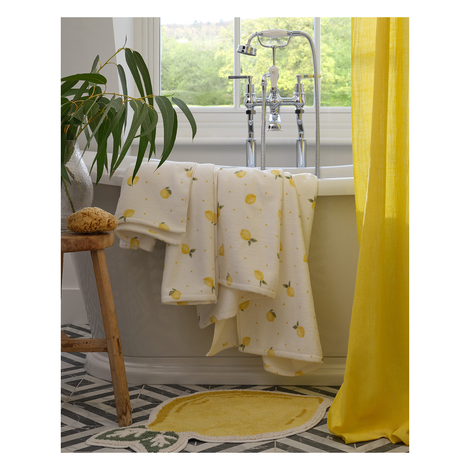 George Stacey Solomon Lemon Cotton Towel Range