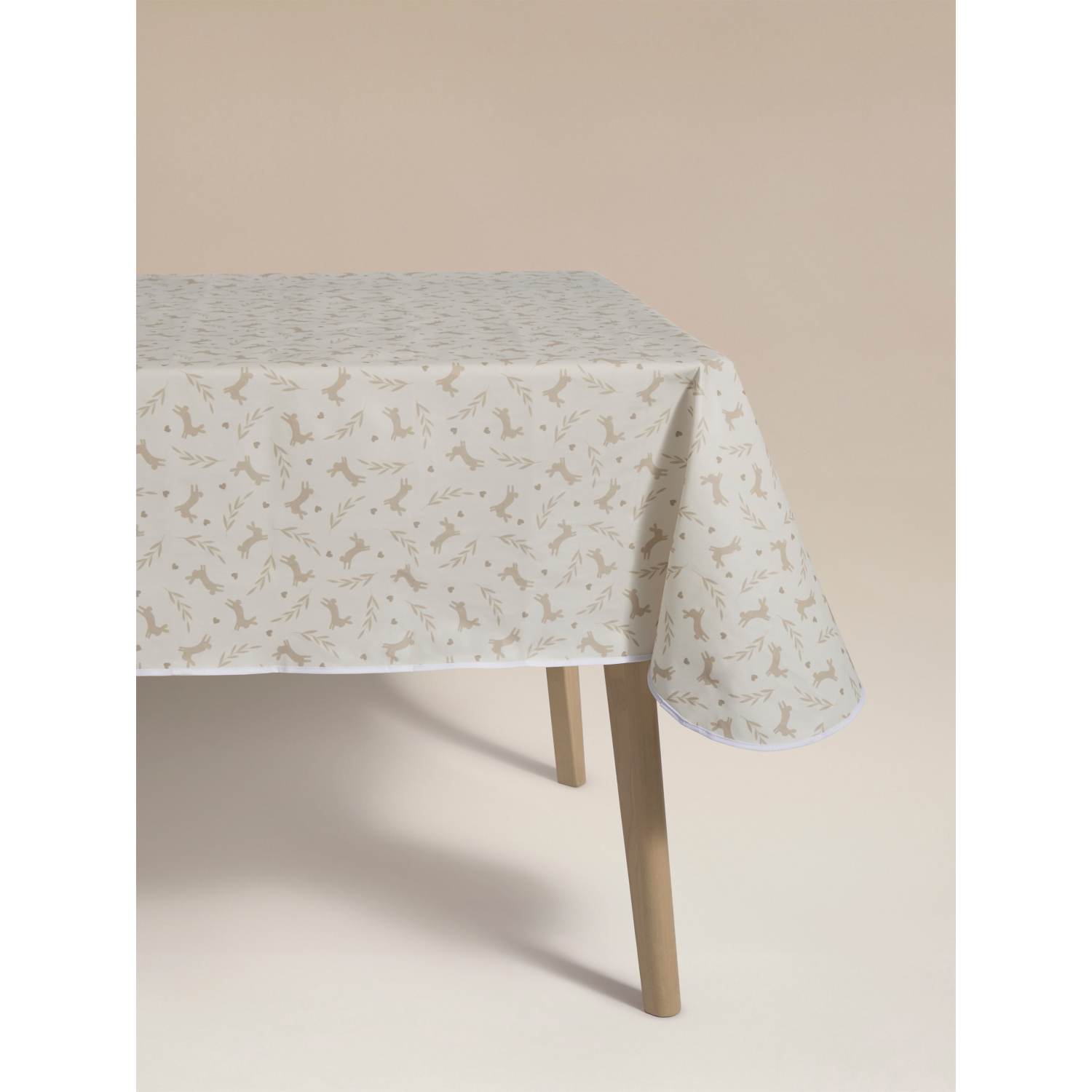 George White Bunny Wipeclean Tablecloth