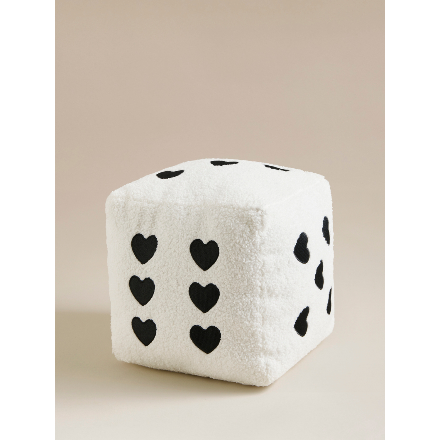 George Black & White Dice-Shaped Cushion