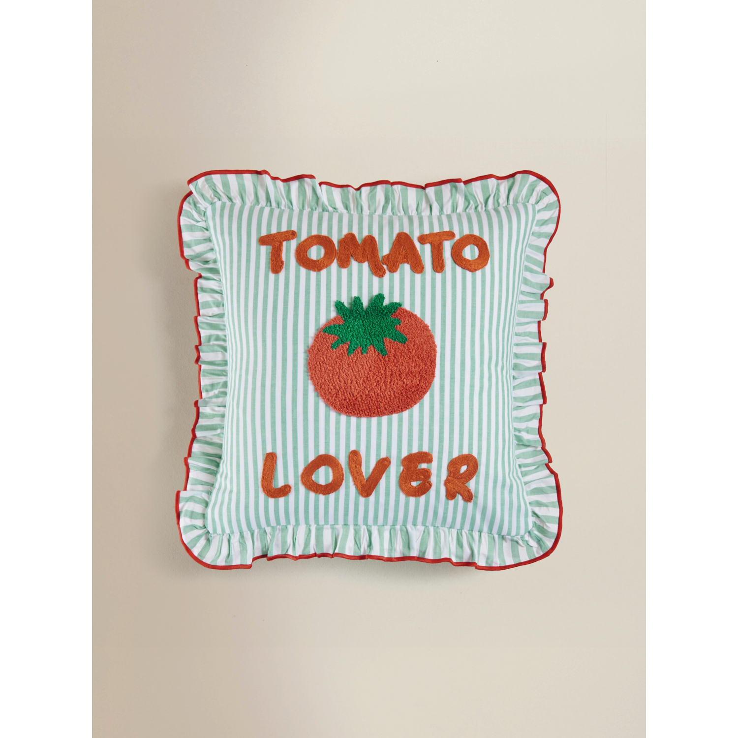 George Multi Tomato-Lover Stripe Cushion
