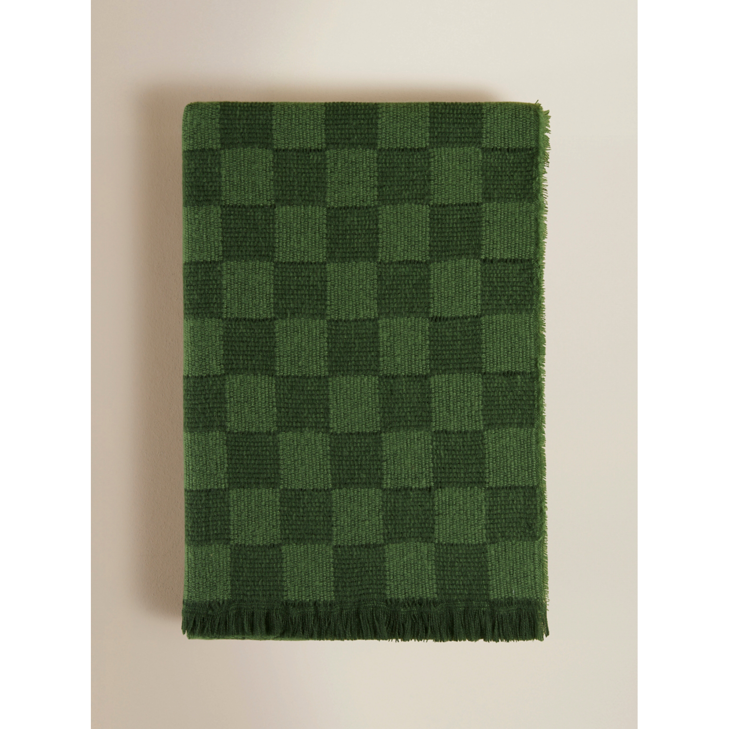 George Green Checkerboard Knitted Throw - 150 X 120Cm