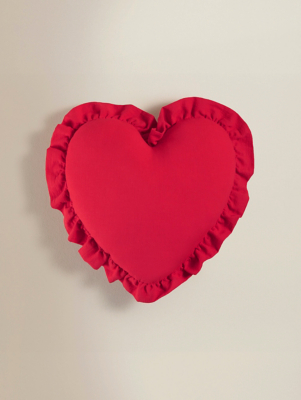 Red Lucky Heart-Shaped Cushion | Home | George at ASDA