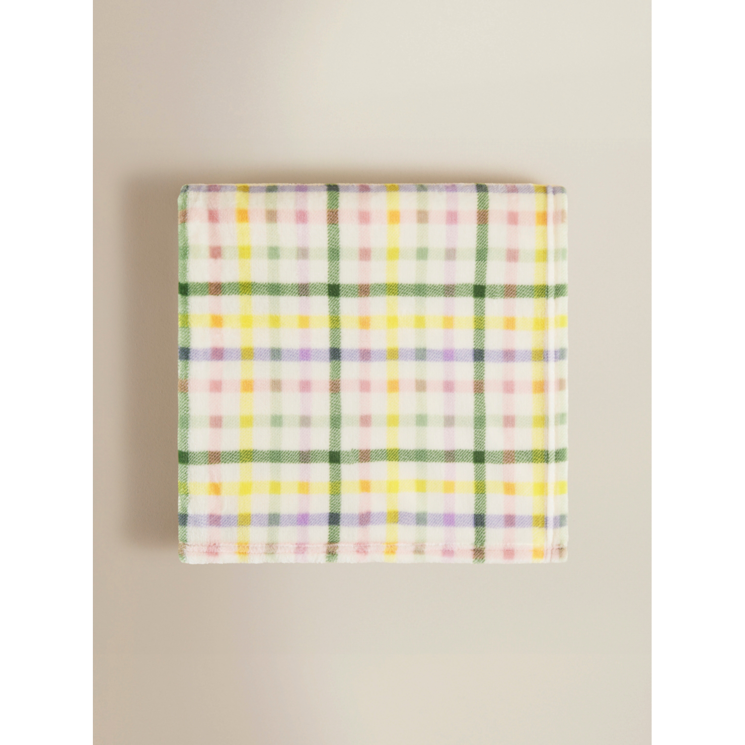 George Multi Spring Check Super Soft Throw - 150 X 120Cm