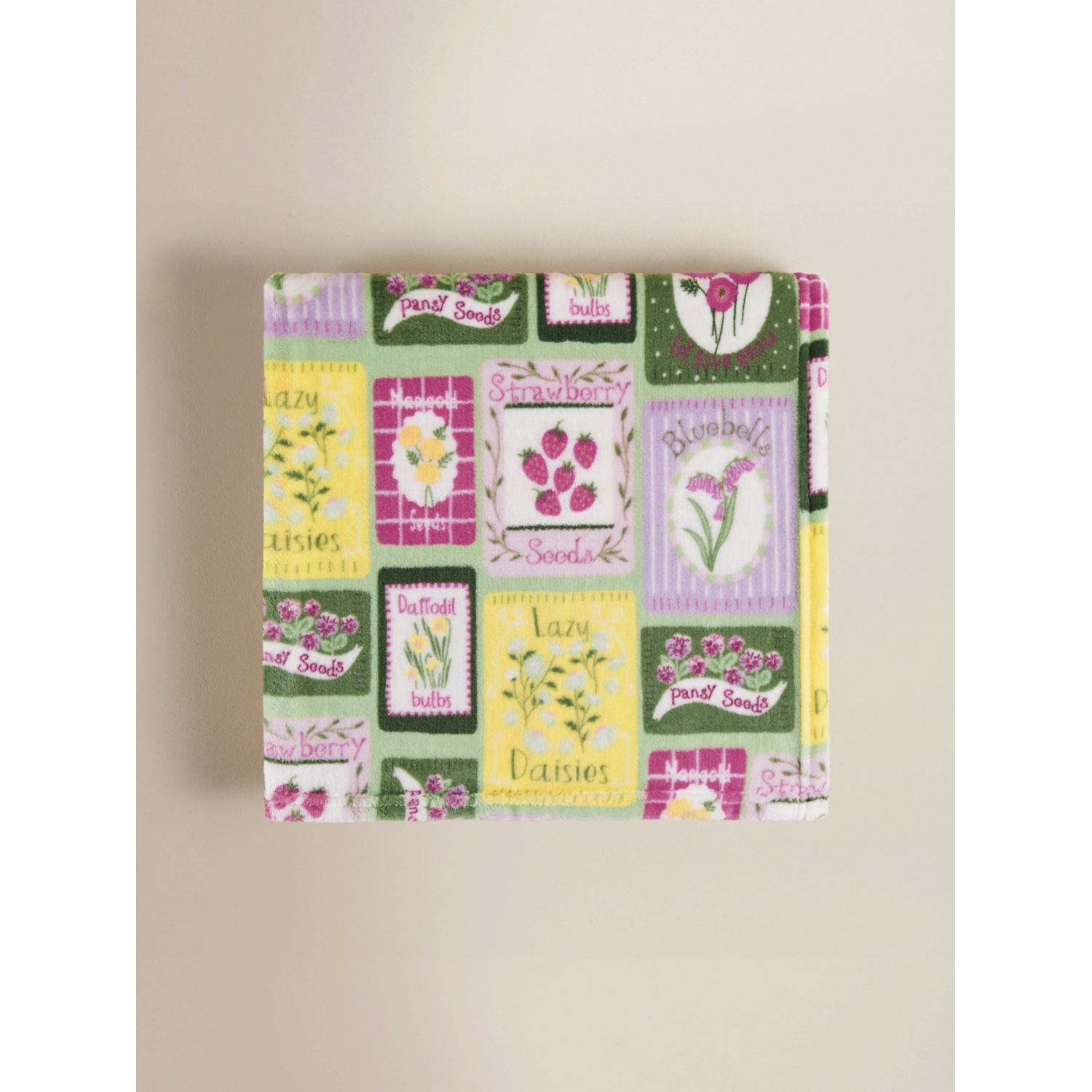 George Multi Seed Packet Super Soft Throw - 150 X 120Cm