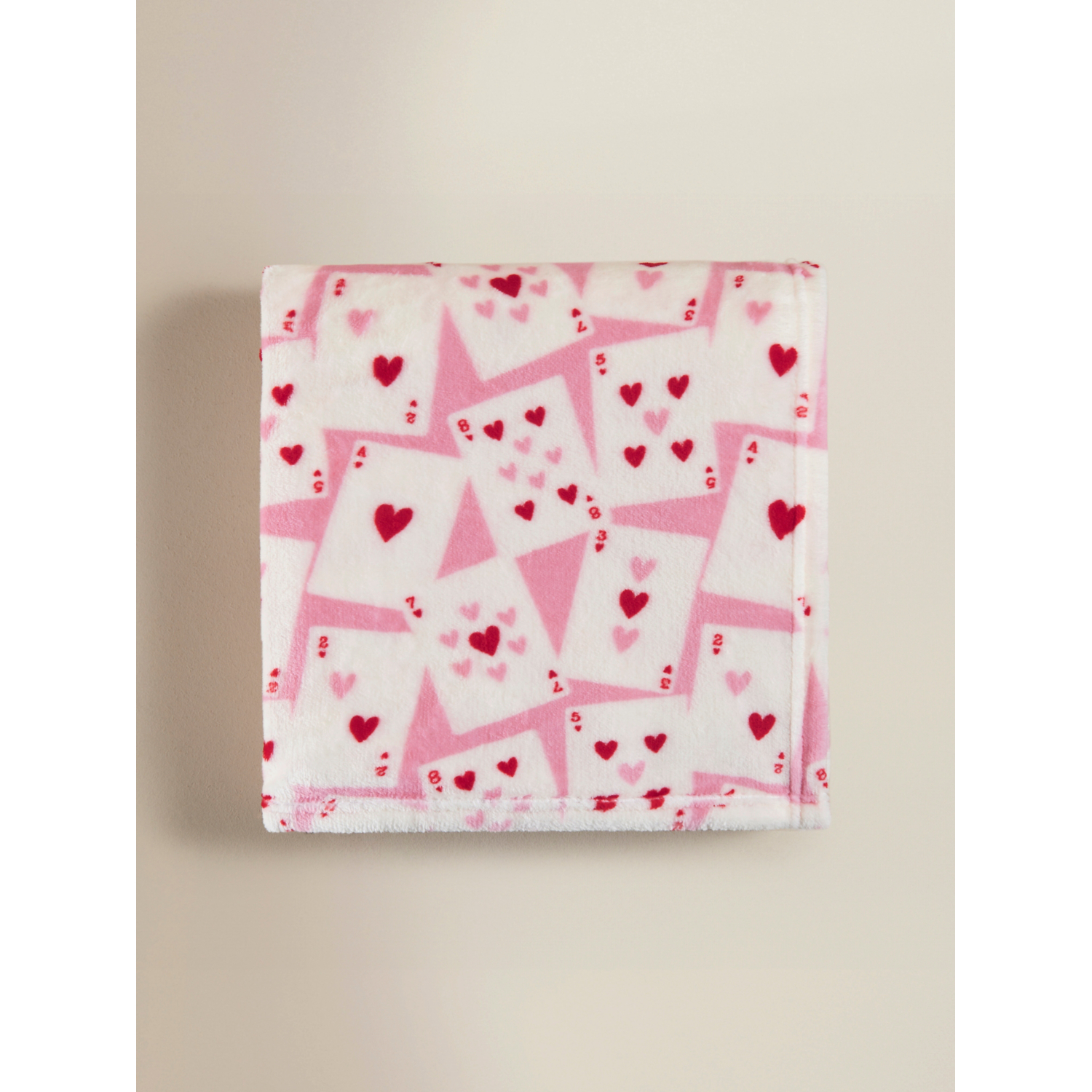 George Pink Playing Cards Super-Soft Throw - 150 X 120Cm