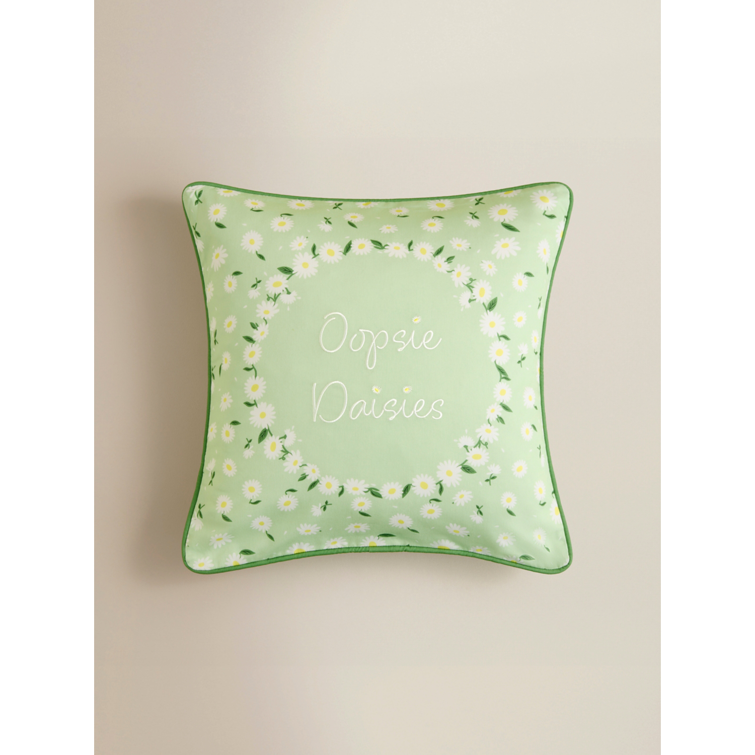 George Multi Spring Slogan Print Cushion