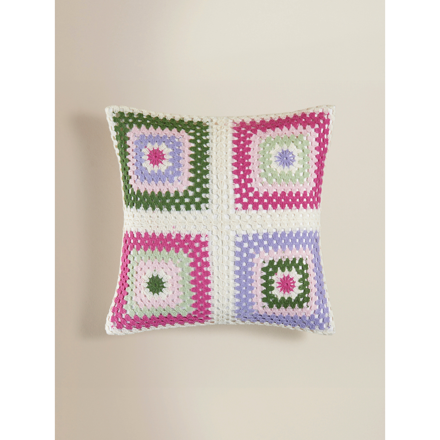 George Multi Crochet Cushion