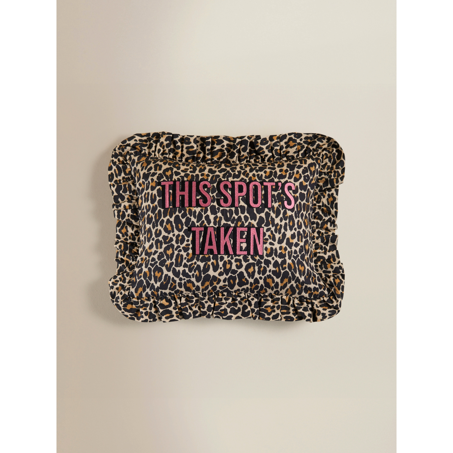 George Brown 'This Spot's Taken' Slogan Cushion