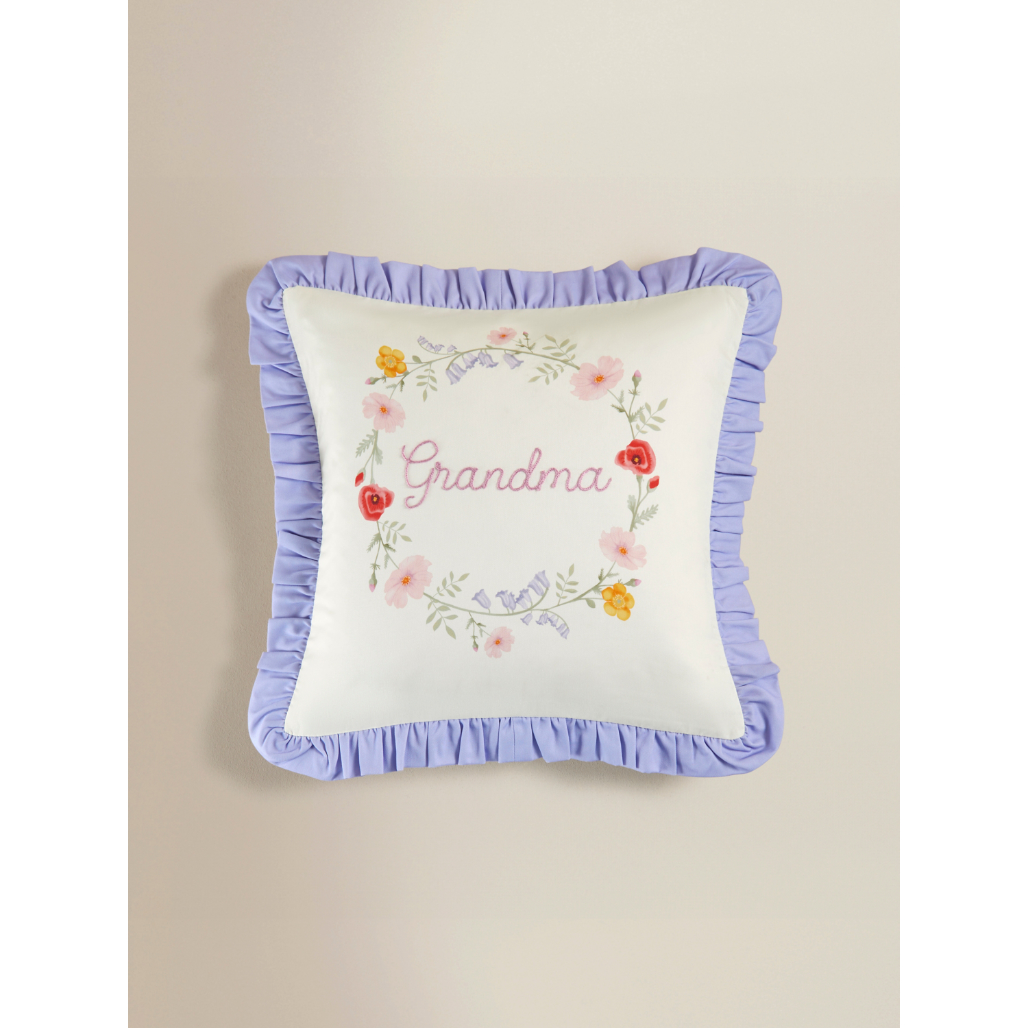 George Purple Grandma Slogan Cushion
