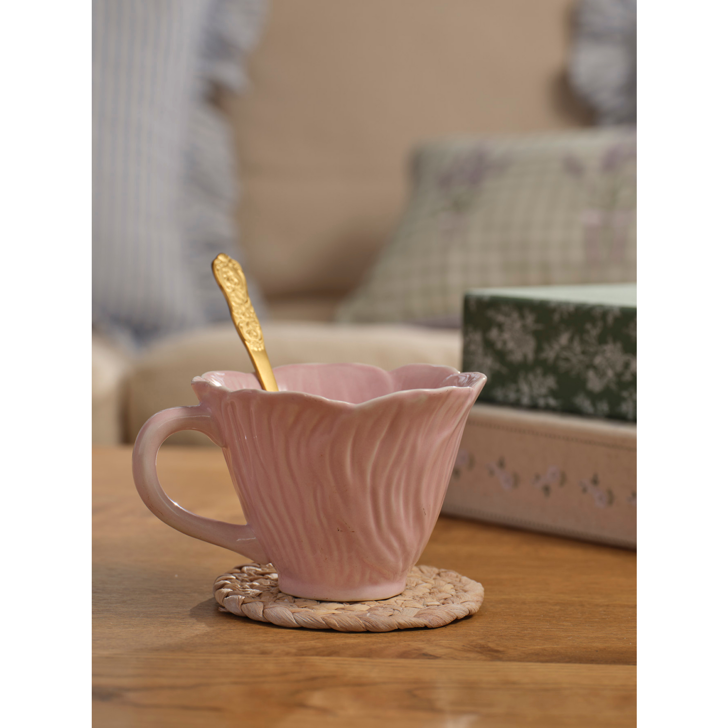 George Pink Stacey Solomon Flower-Shaped Mug