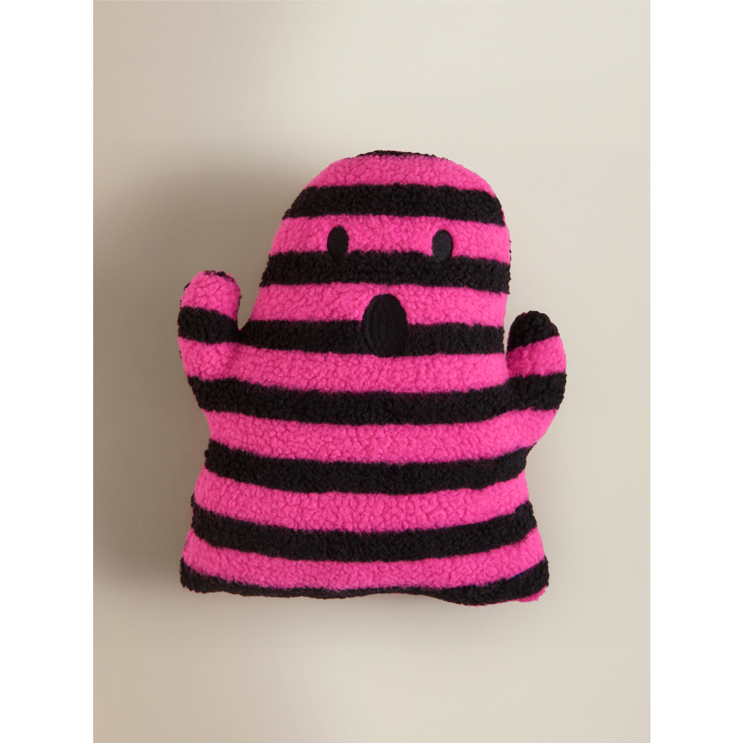 Ghost Multi Summerween Stripe Shaped Cushion