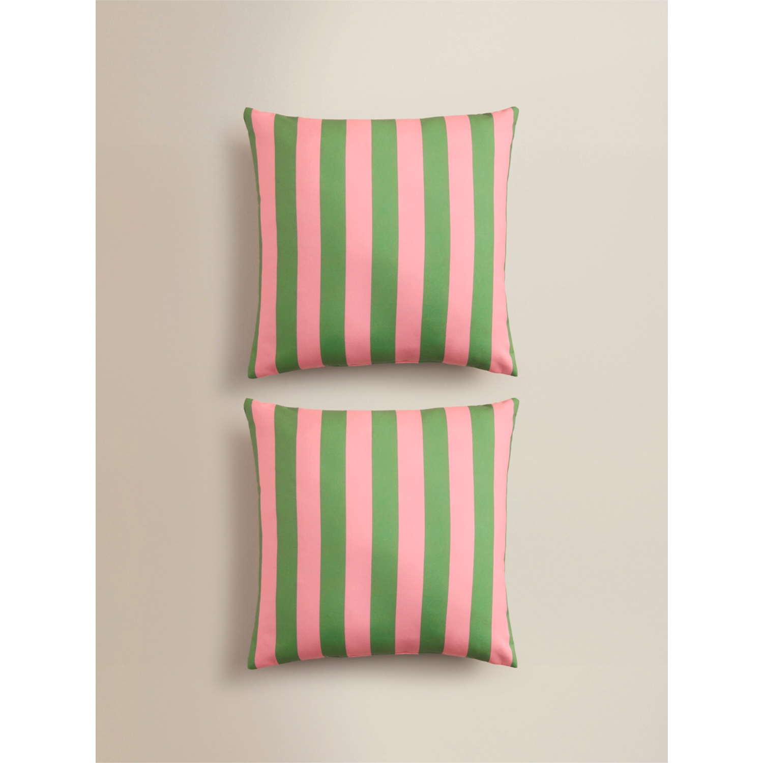 George Pink Striped Outdoor Cushions Set Of 2