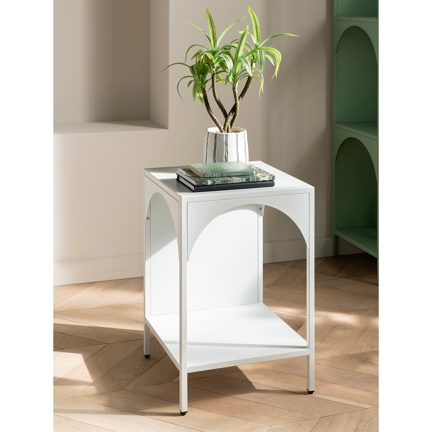 George White Metal Arch Side Table