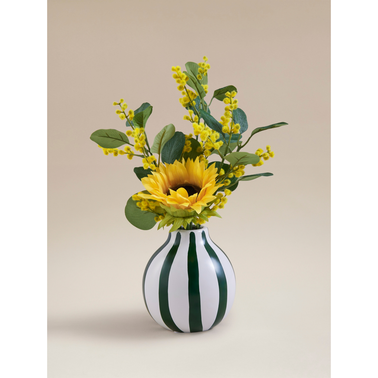 George Green Artificial Sunflower In Ceramic Pot