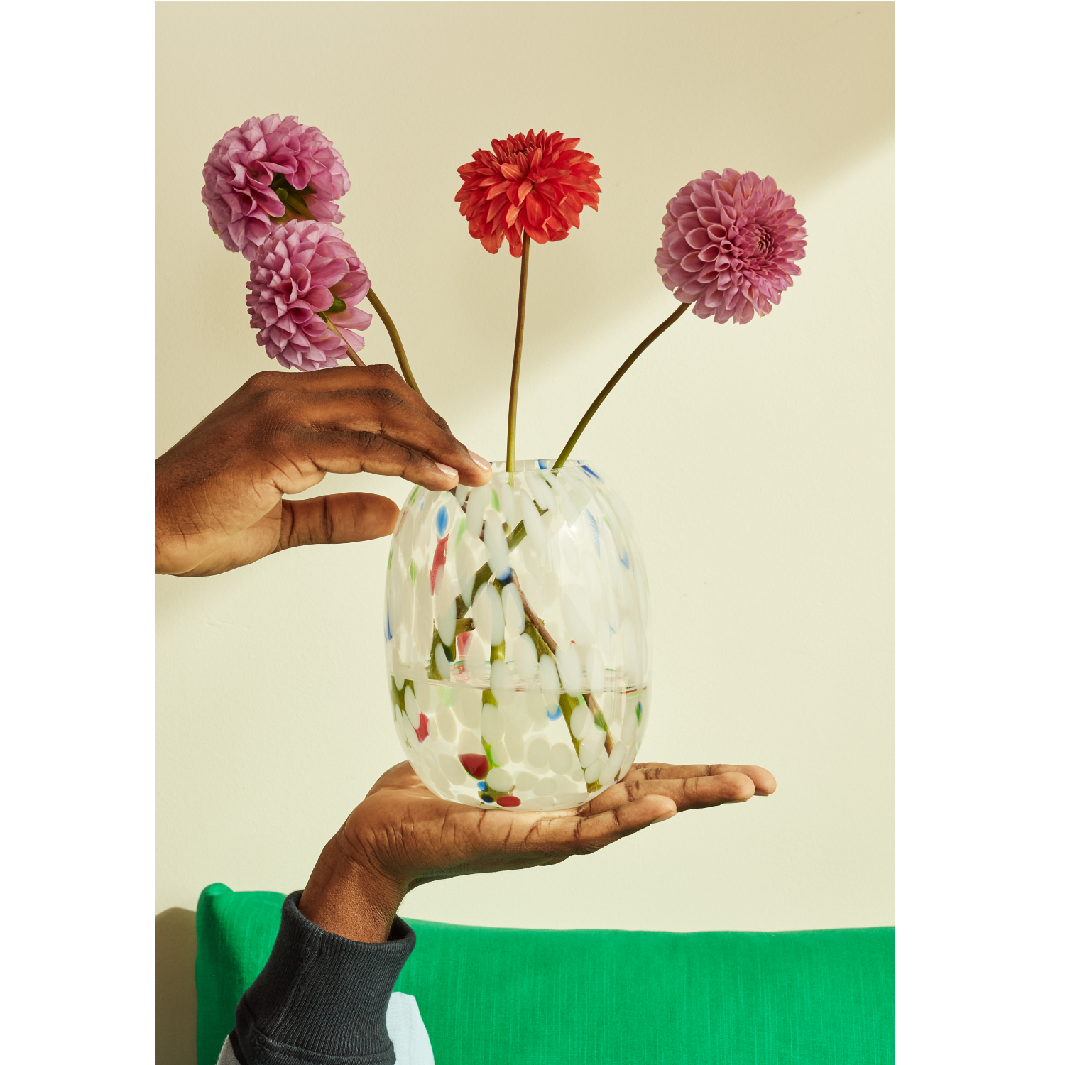 George Multi Coloured Confetti Vase