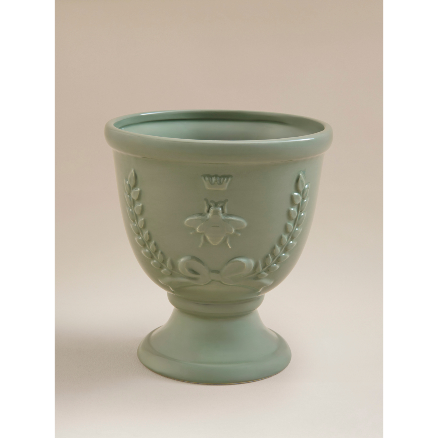 George Green Ceramic Bee Urn Planter