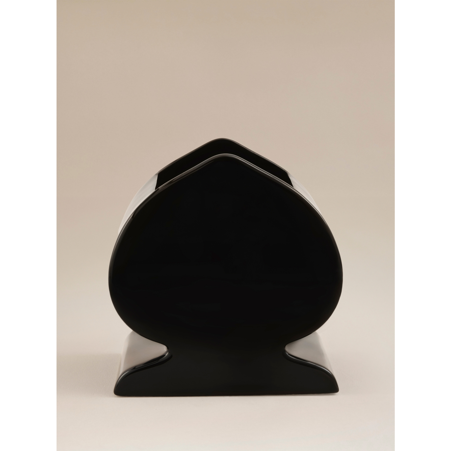 George Black Ceramic Spade Planter