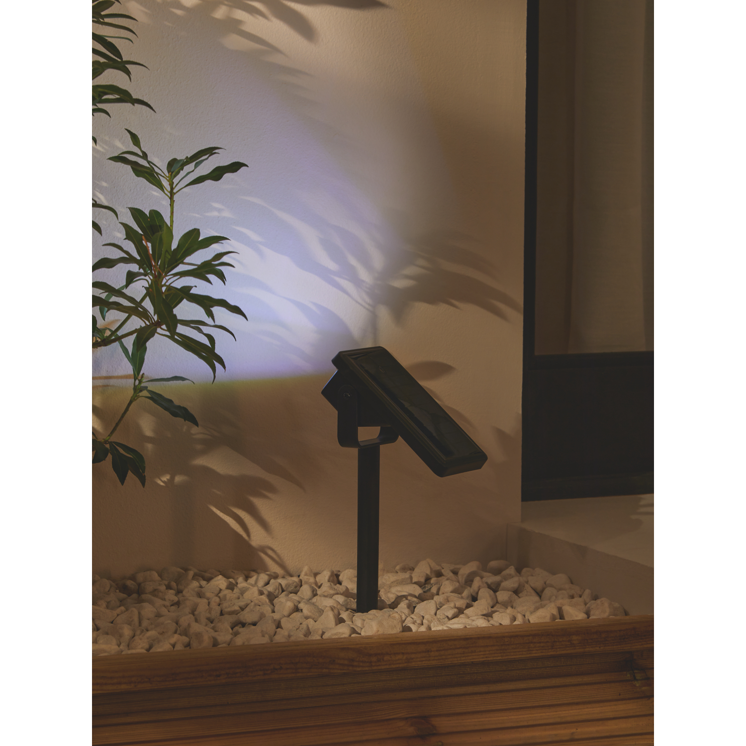 George Black Rectangular Solar Spot Light