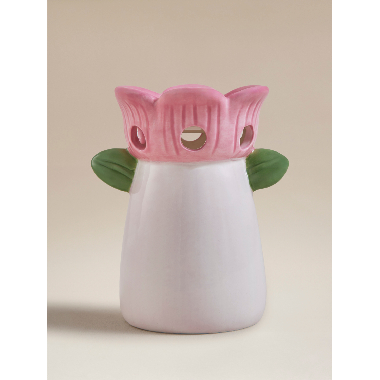 George Pink Flower-Shaped Burner