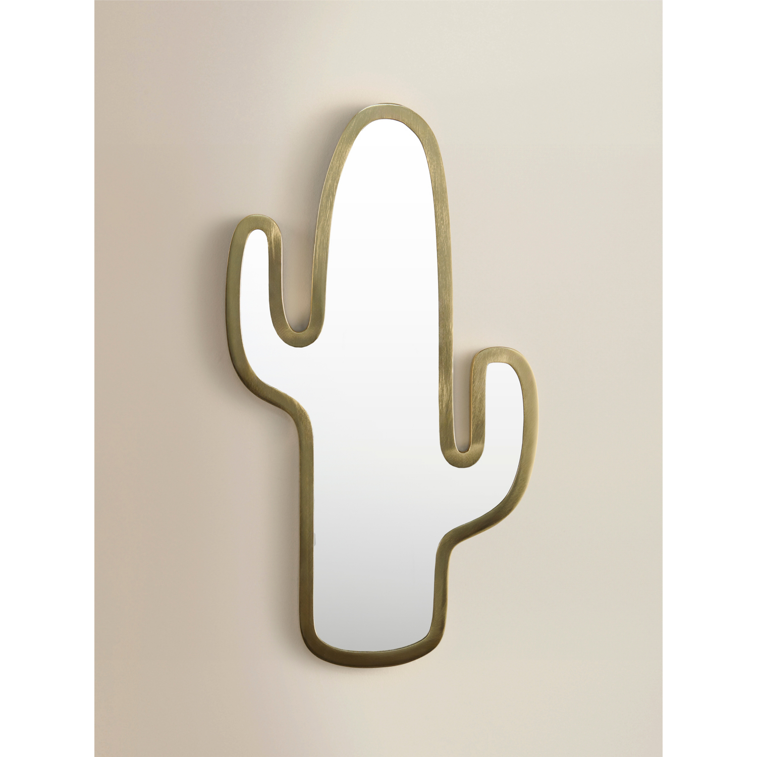 George Gold -Tone Cactus Mirror