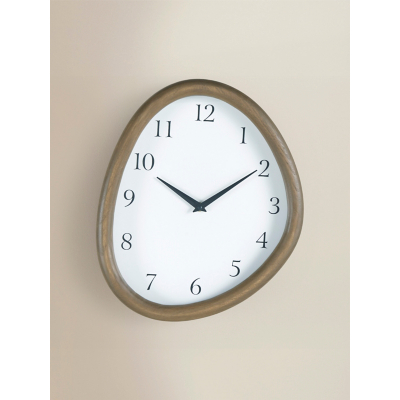 Natural Brown Wooden Wall Clock