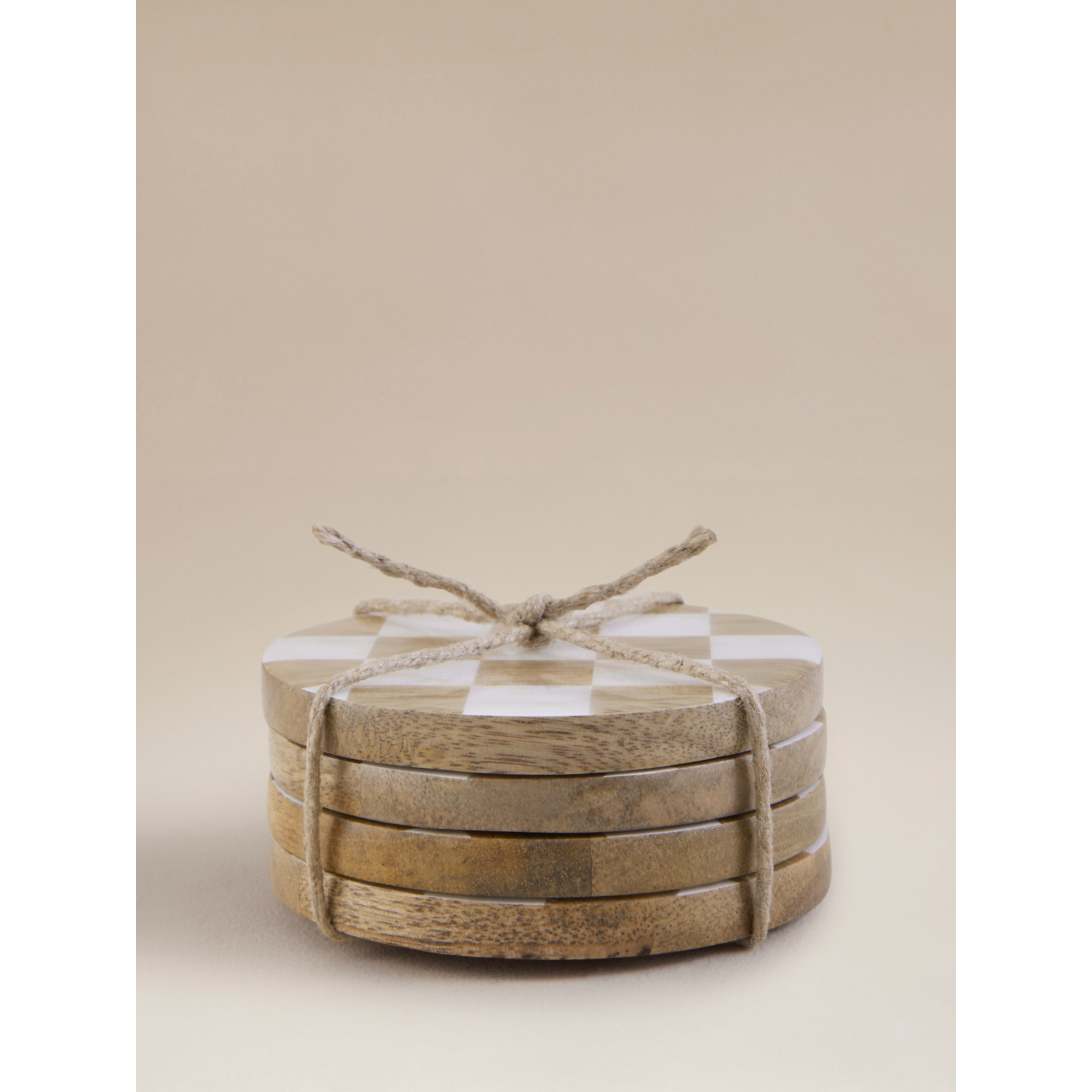 George Dark Wood Mango Wood Coaster - Set Of 4