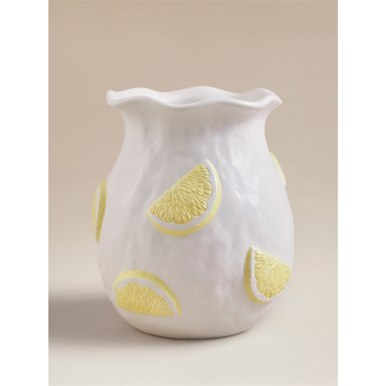 George White Lemon Vase