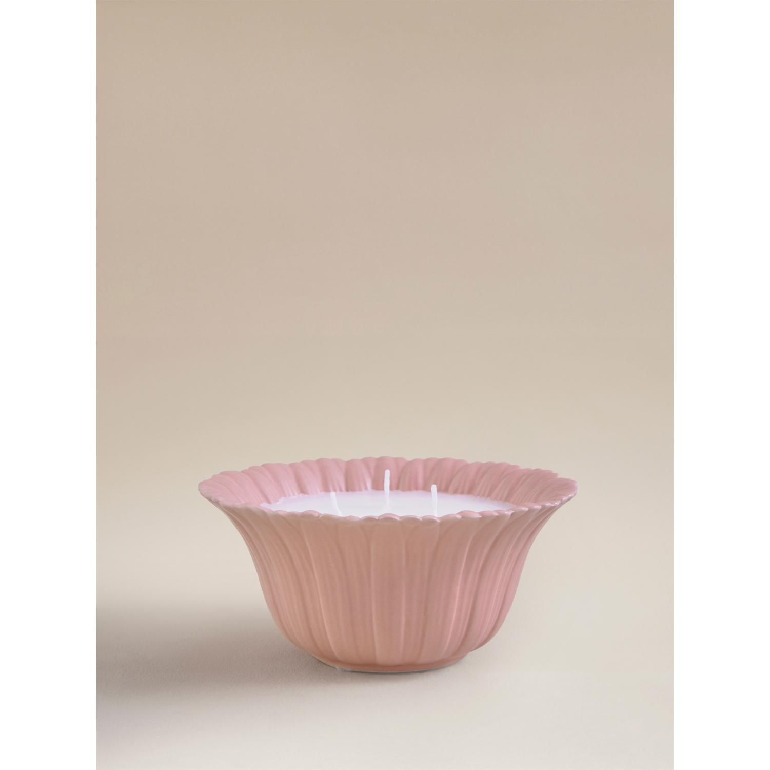 George Pink Wild Meadow Flower-Shaped Candle