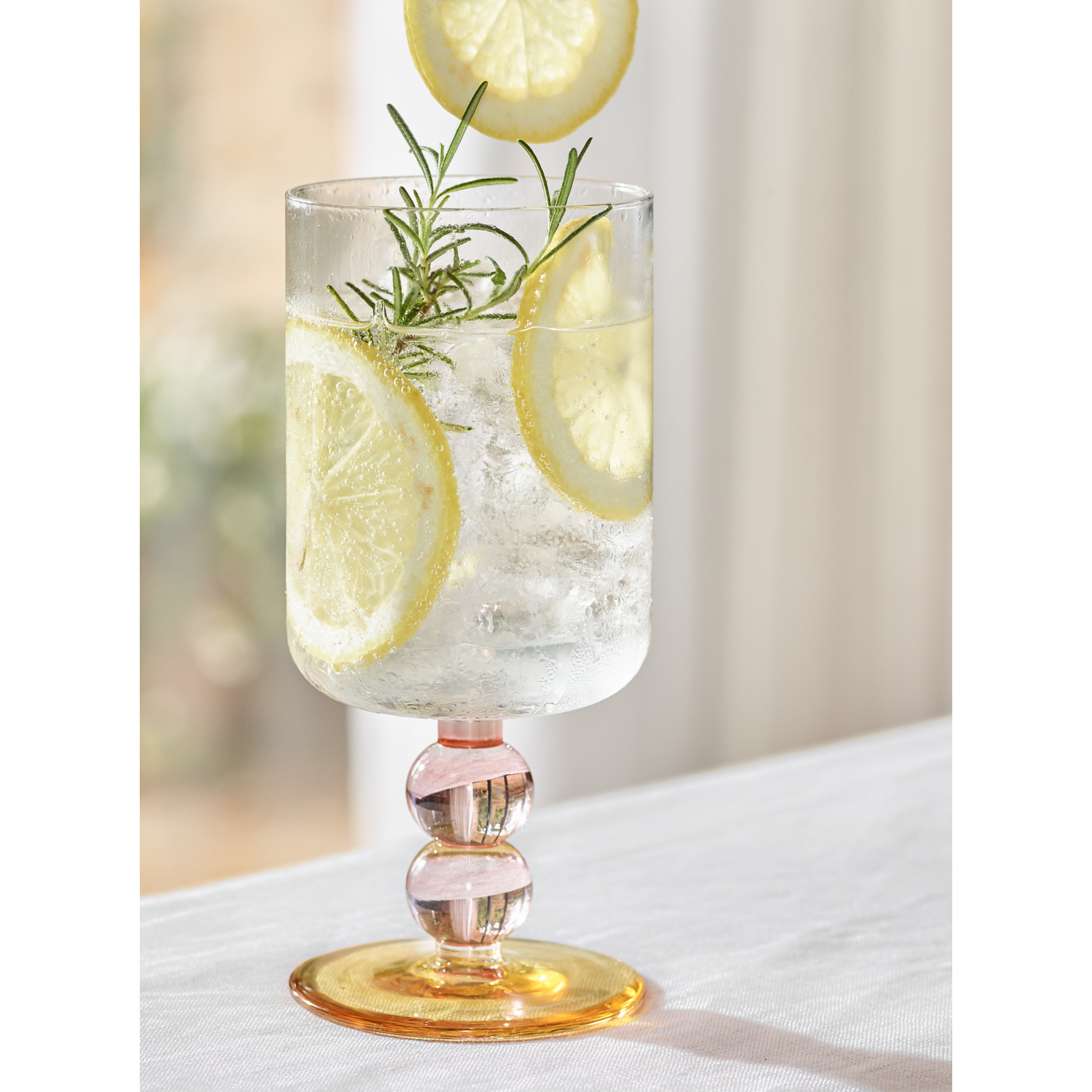 George Clear Chunky Stem Wine Glass - Set Of 4