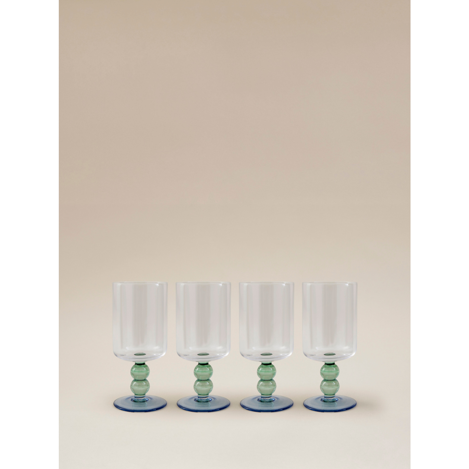 George Clear Chunky Stem Wine Glass - Set Of 4