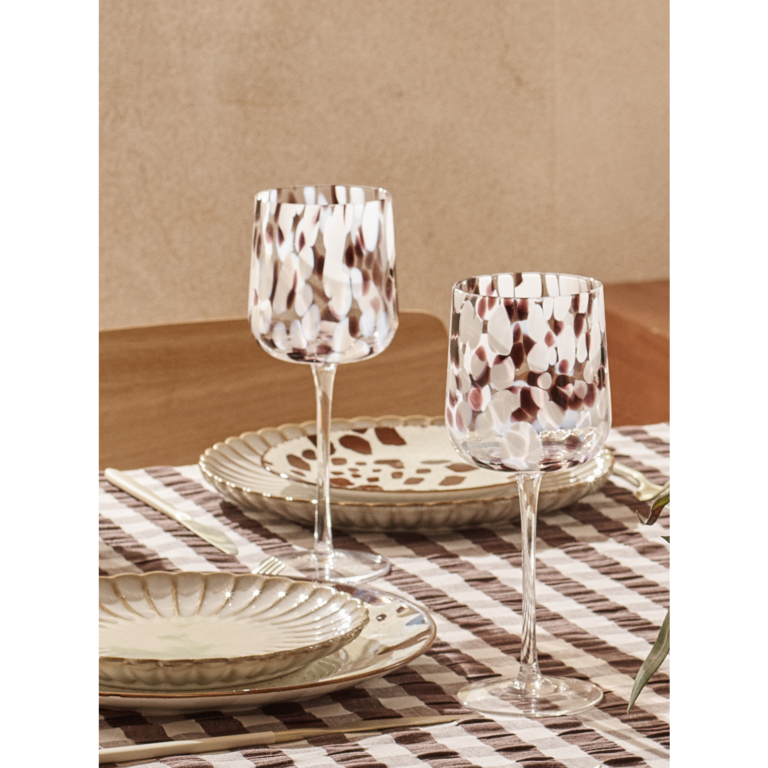 George Brown Confetti Wine Glass - Set Of 4