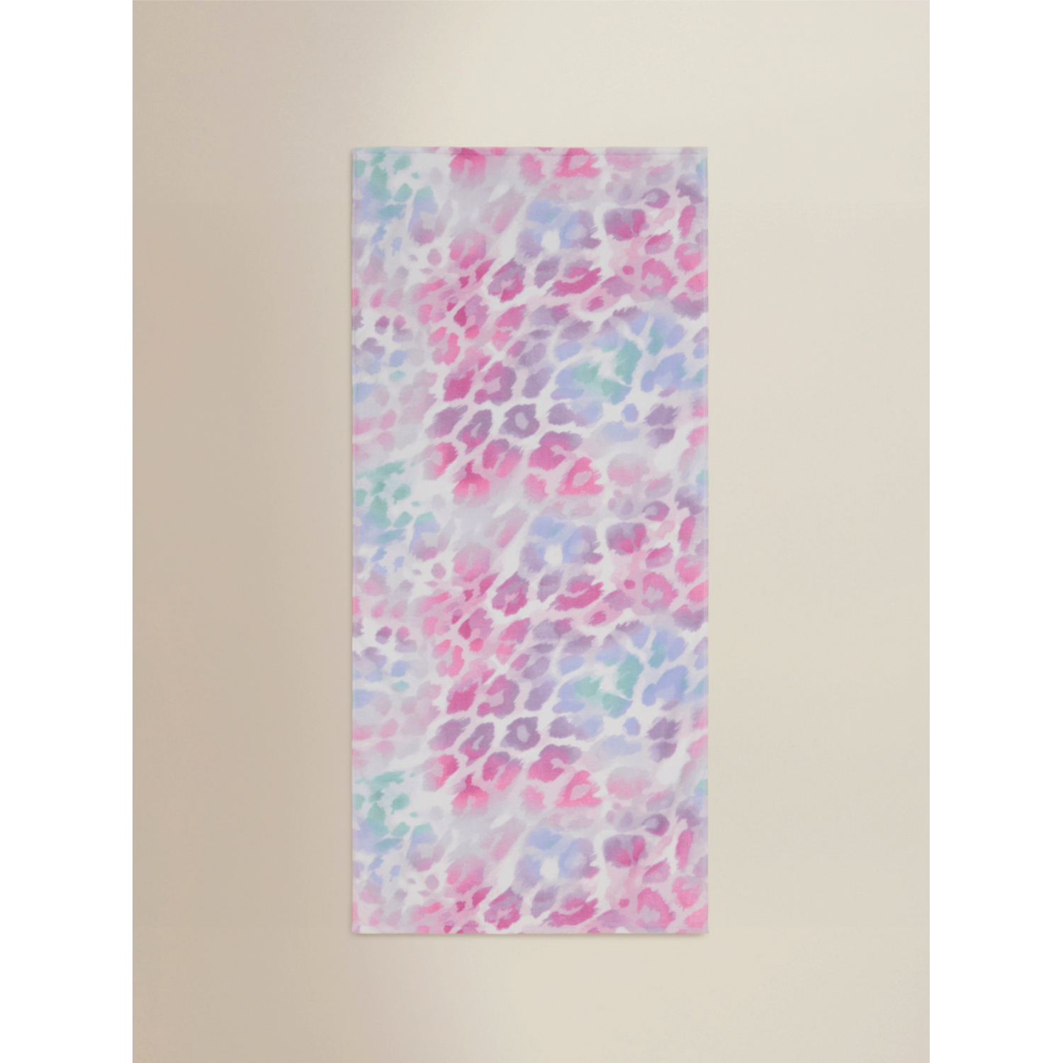 George Multi Rainbow Leopard Cotton Beach Towel