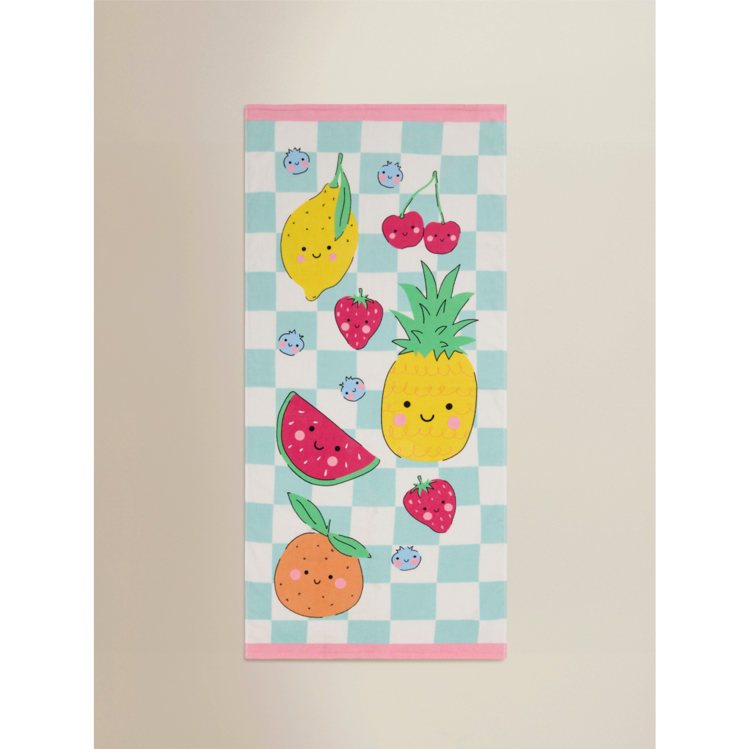 George Multi Smiling Fruit Cotton Beach Towel