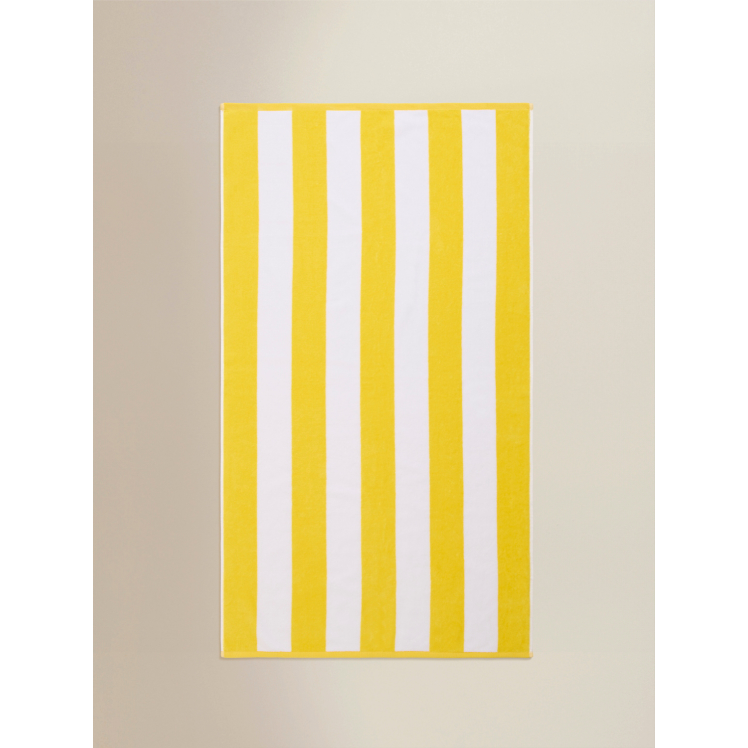 George Yellow Striped Cotton Beach Towel