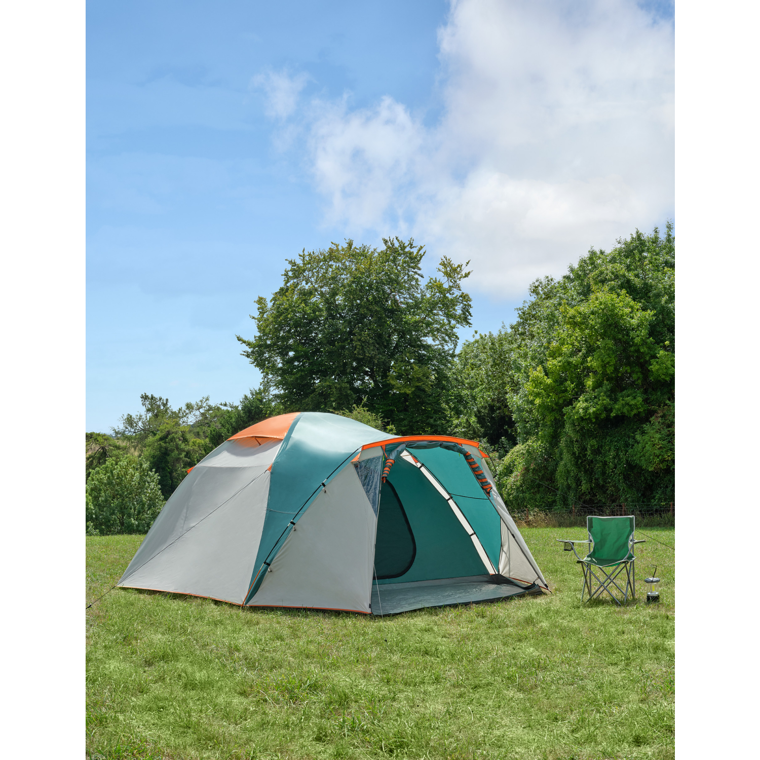 George Teal & Light Grey Xplor Teal & Grey 6-Person Dome Tent