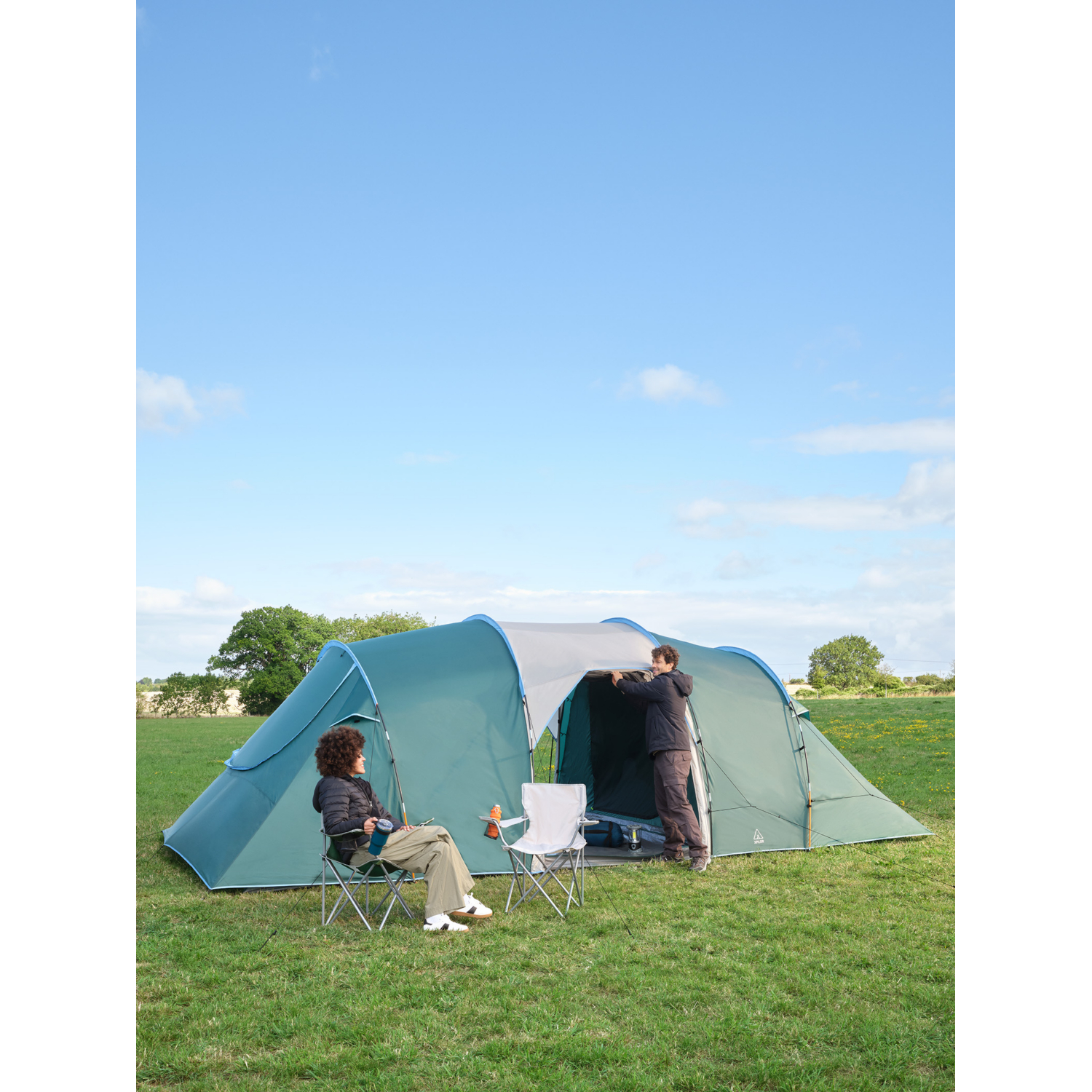 George Teal & Light Grey Xplor Teal & Grey 8-Person Tunnel Tent