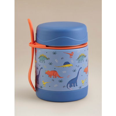 George Blue Dinosaur Food Flask - Blue