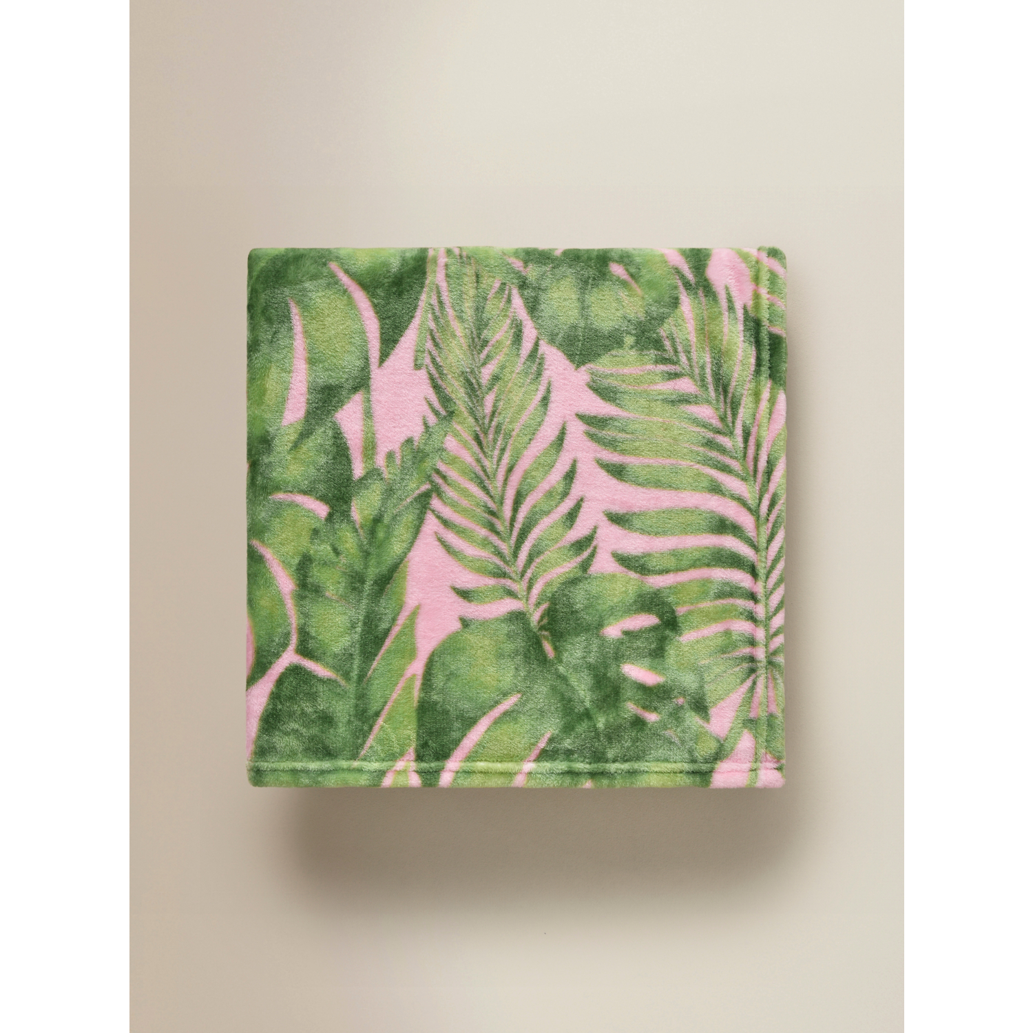 George Multi Palm Leaf Super-Soft Throw