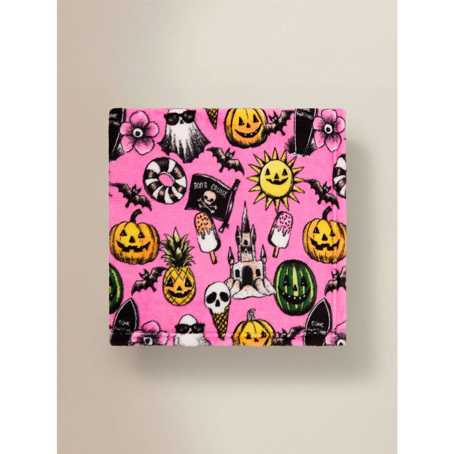 George Pink Summerween Icons Super Soft Throw