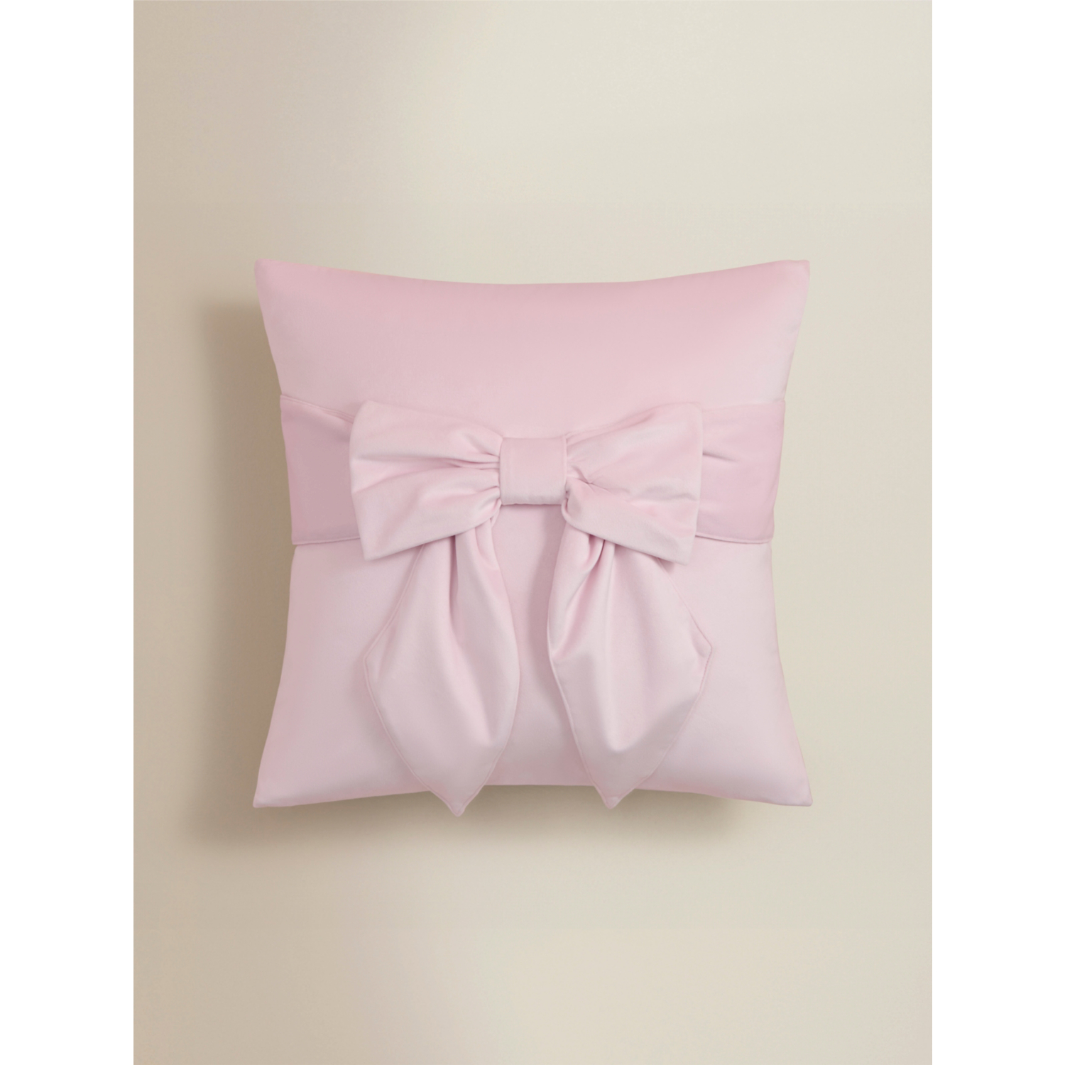 George Pink 3D Tied Bow Cushion