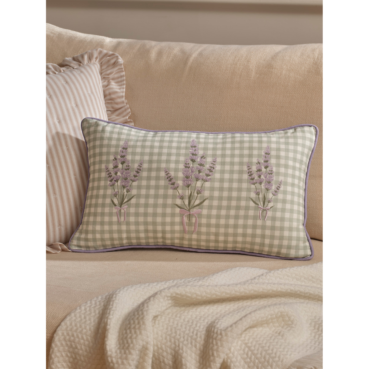 George Purple Stacey Solomon Cushion Floral Cushion