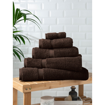 George Chocolate Brown Super-Soft Cotton Towel & Bath Mat Range