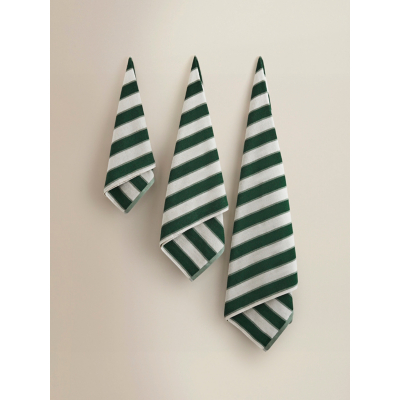 George Green Stripe Reversible Cotton Towel Range