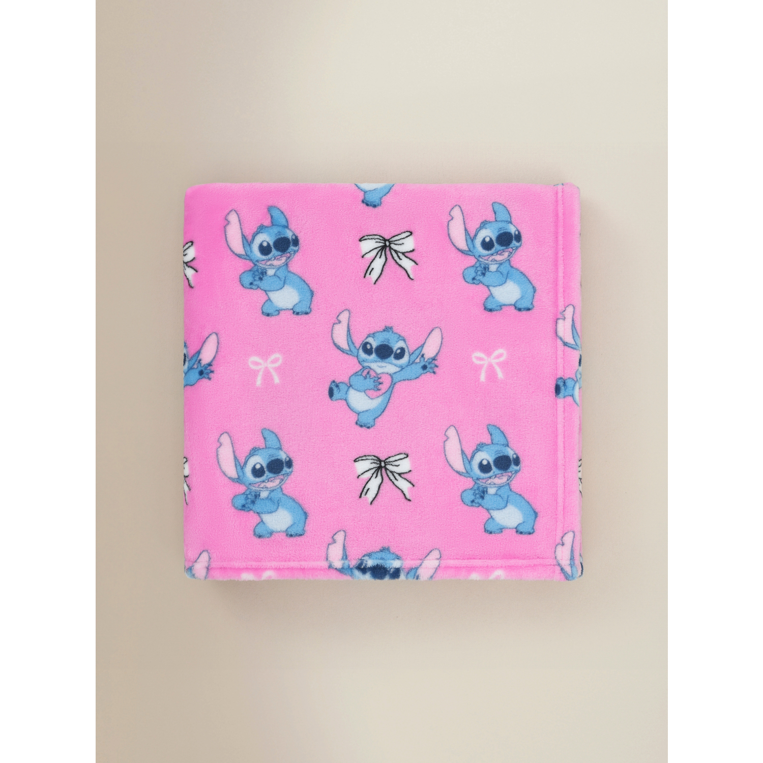 Disney Pink Stitch Fleece Blanket