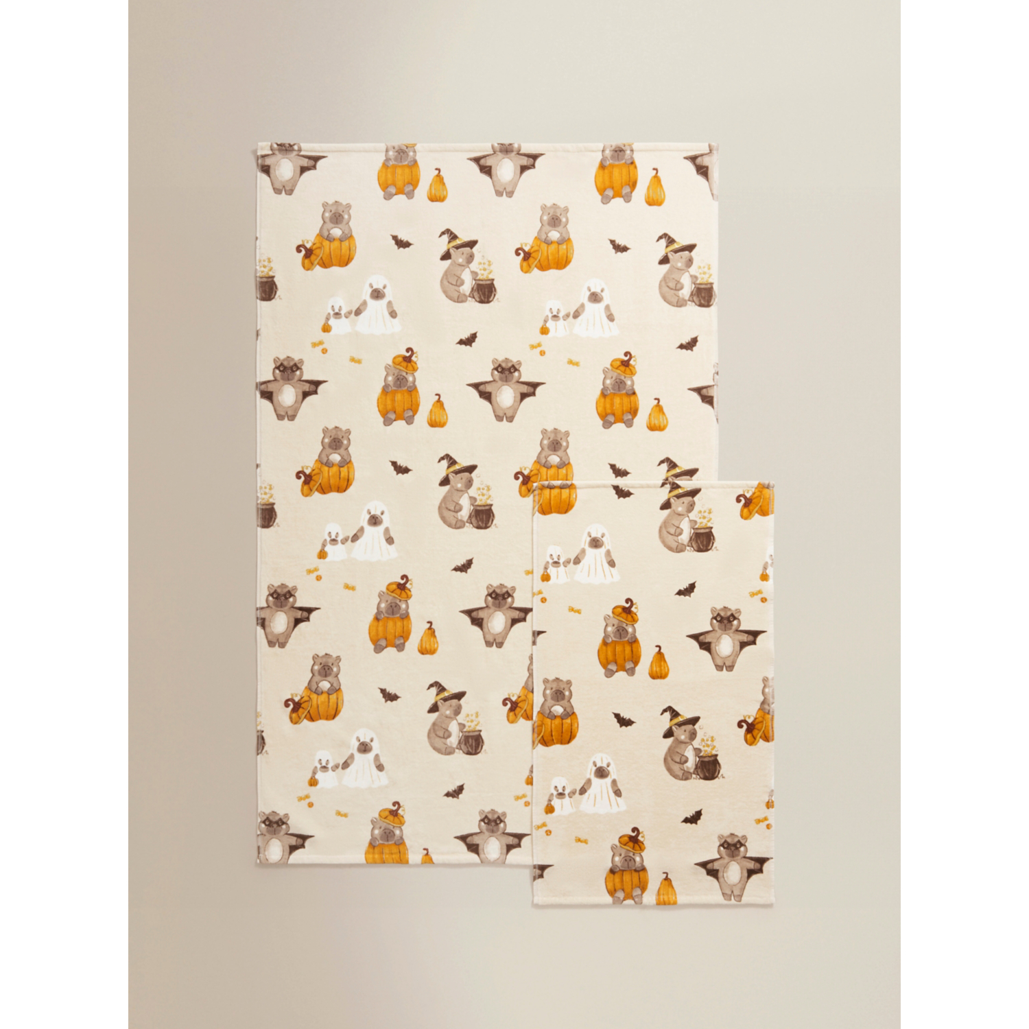 George Multi Halloween Capybara Printed Cotton Towel Range